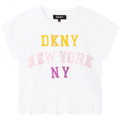 Camiseta volante DKNY