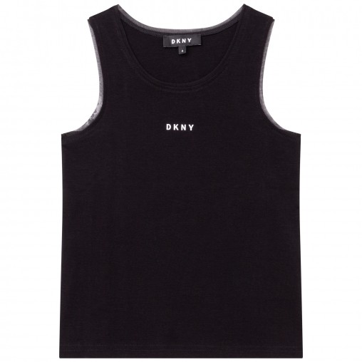 Camiseta tirantes negra DKNY