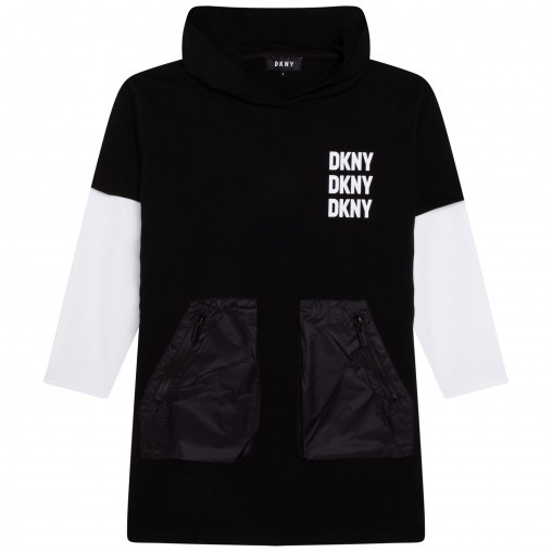 Vestido capucha DKNY